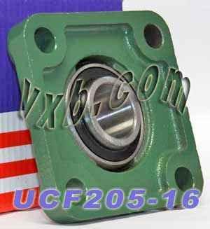 1" ID - UCF-205-16 + Square Flanged Cast Housing Mounted Bearing - fast shipping 🇺🇸