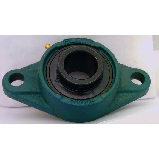 1" Bearing UCFL205-16 Black Oxide Plated Insert + 2-Bolt Flanged Cast Housing Mounted Bearing - fast shipping 🇺🇸