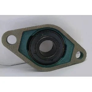 1" Bearing UCFL205-16 Black Oxide Plated Insert + 2-Bolt Flanged Cast Housing Mounted Bearing - fast shipping 🇺🇸
