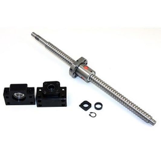 1' Feet Travel Stroke 16mm Anit-Backlash Ballscrew set - Nut & Bearing Supports - fast shipping 🇺🇸