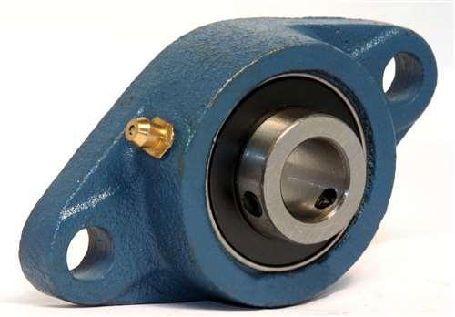 1" Bore Mounted Bearing UCFL-205-16 + 2-Bolt Flanged Cast Housing - fast shipping 🇺🇸