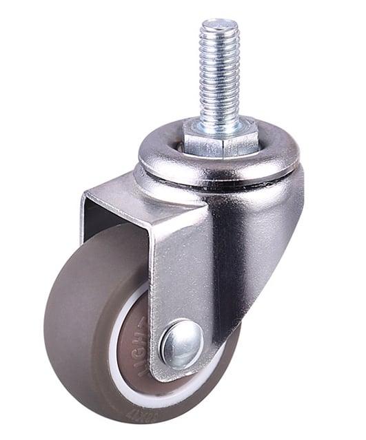 1" Threaded Stem Mini Caster Wheel 62 Lbs Load TPE Elastic Rubber Wheel - fast shipping 🇺🇸