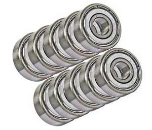 10 Fishing Ceramic Bearing 4x10x4 Stainless Steel Shielded Bearings - VXB Ball Bearings