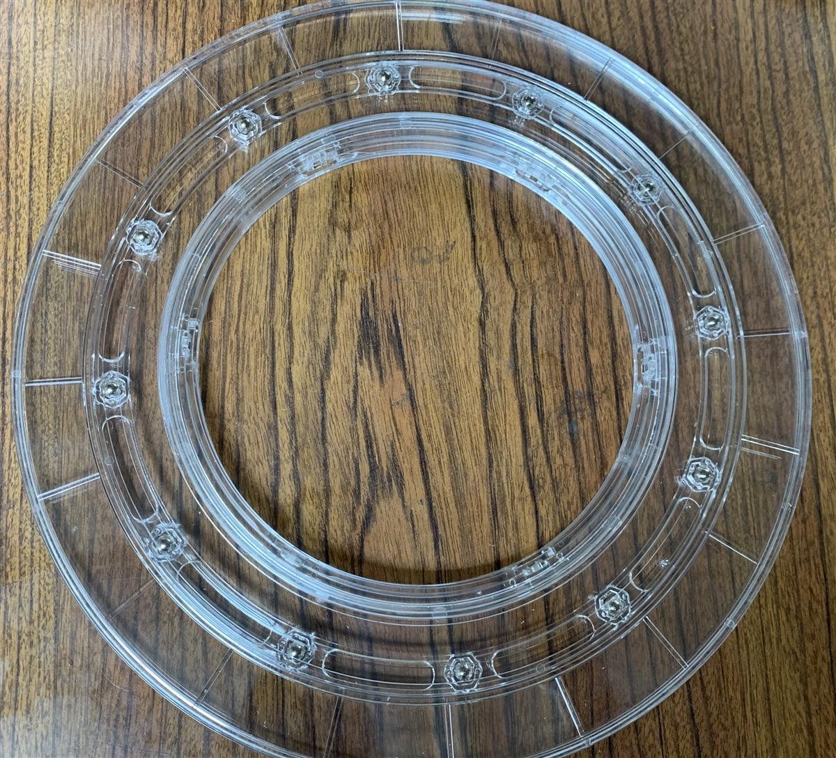 10" Dia. Acrylic Lazy Susan Turntable Hardware Ring Bearing - fast shipping 🇺🇸