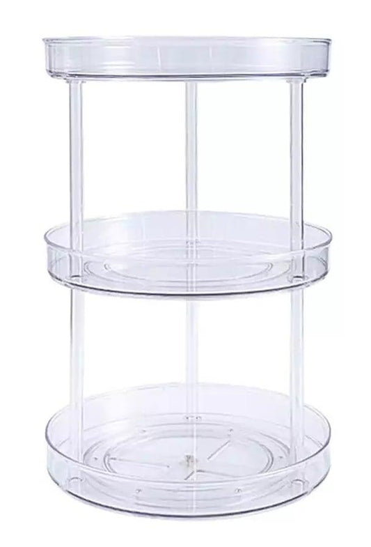 10" Triple Layer Acrylic Plastic Lazy Susan Turntable Organizer - fast shipping 🇺🇸