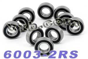 10-Pack Sealed Bearing 6003-2RS 17x35x10mm - fast shipping 🇺🇸