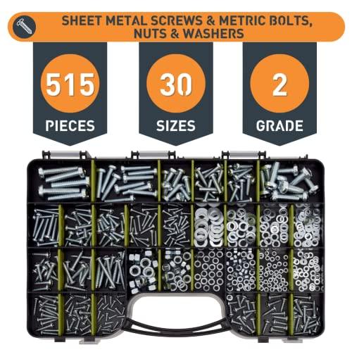 1,000pcs Hardware Assortment - Screws, Nuts, Bolts & Washers Kit - fast shipping 🇺🇸