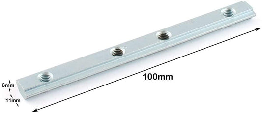 100mm Long 2020 Aluminum Profile Extension Connector Bracket Fastener M5 Screw - fast shipping 🇺🇸