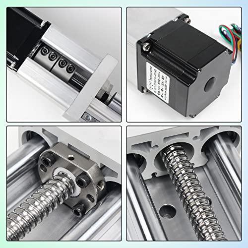 100mm Stroke CNC Linear Stage Motion Actuator, Double Optical Axis X Y Z Axis Linear Slide Rail Aluminum Alloy Cross Sliding Table SBR16 Linear Rail Guide SFU1605 Ballscrew for CNC - fast shipping 🇺🇸
