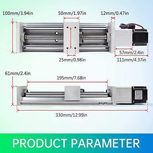 100mm Stroke CNC Linear Stage Motion Actuator, Double Optical Axis X Y Z Axis Linear Slide Rail Aluminum Alloy Cross Sliding Table SBR16 Linear Rail Guide SFU1605 Ballscrew for CNC - fast shipping 🇺🇸