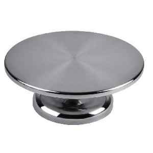 12" Stainless Steel Pizza Lazy Susan - Commercial Ball Bearing Turntable - fast shipping 🇺🇸