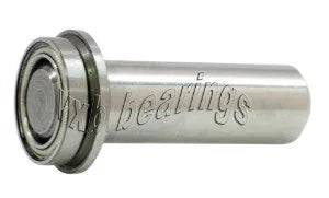 1/2" Flanged Bearing - 1/4 diameter integrated 9/16 Axle - fast shipping 🇺🇸