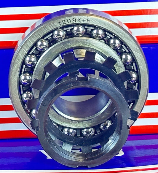 1208K+H Tapered Self Aligning Ball Bearing - Adapter Sleeve 35x80x18mm - fast shipping 🇺🇸