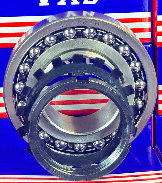 1212K+H Tapered Self Aligning Ball Bearing - Adapter Sleeve 60x120x23mm - fast shipping 🇺🇸