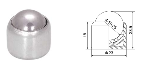 3/4 inch Drop-in Ball Transfer Unit - fast shipping 🇺🇸