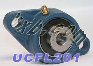12mm Bearing UCFL-201 + 2-Bolt Flanged Cast Housing Mounted Bearing - fast shipping 🇺🇸