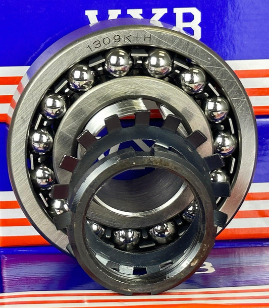 1309K+H Tapered Self Aligning Ball Bearing - Adapter Sleeve 40x100x25mm - fast shipping 🇺🇸