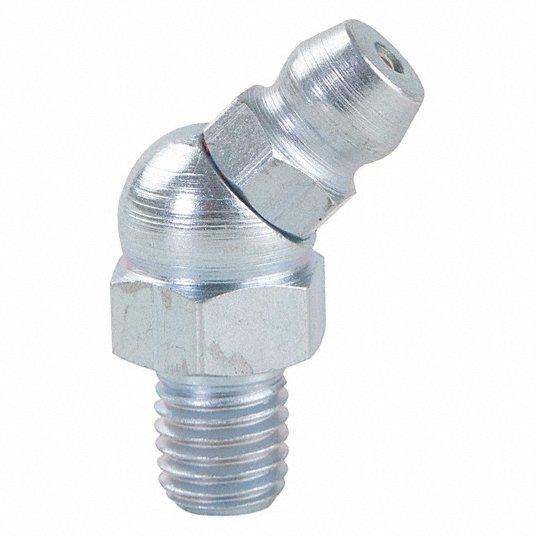 1/4"-28 45 Degrees Zerk Nipple Fitting Grease Nipple Fittings - fast shipping 🇺🇸