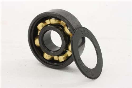 16 inline Skate Sealed Bearing Bronze Cage Black - fast shipping 🇺🇸