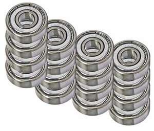 16-Pack Stainless Steel inline/Rollerblade/Roller Hockey Skate Bearings - fast shipping 🇺🇸