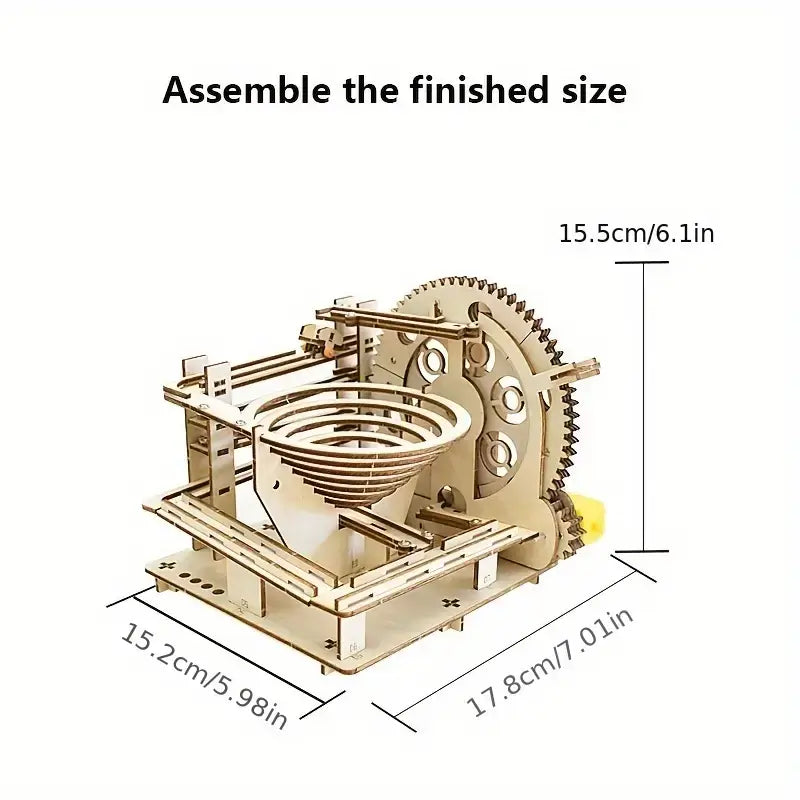 Educational Wooden Roller Coaster Set - DIY Kit for Kids - fast shipping 🇺🇸