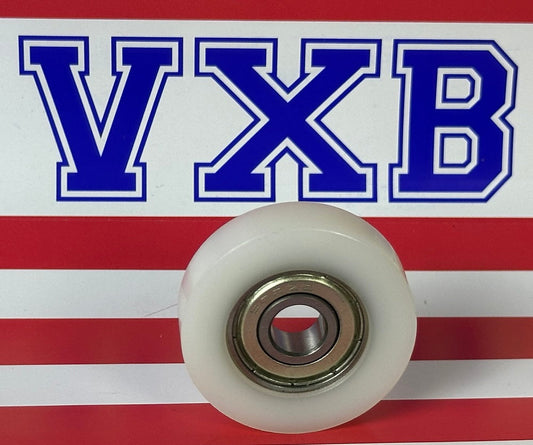 8mm Bore Bearing - 35mm White Plastic Tire 8x35x9mm - fast shipping 🇺🇸