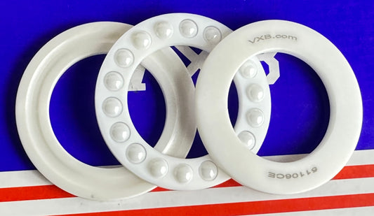 Full Ceramic 51106 Zr02/Zr02 Thrust Ball Bearing 30x47x11mm - fast shipping 🇺🇸
