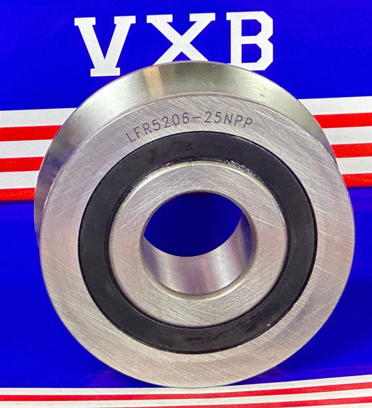 LFR5206-25NPP 25mm ID x 25mm U-Groove Sealed Track Roller Bearing Track - fast shipping 🇺🇸