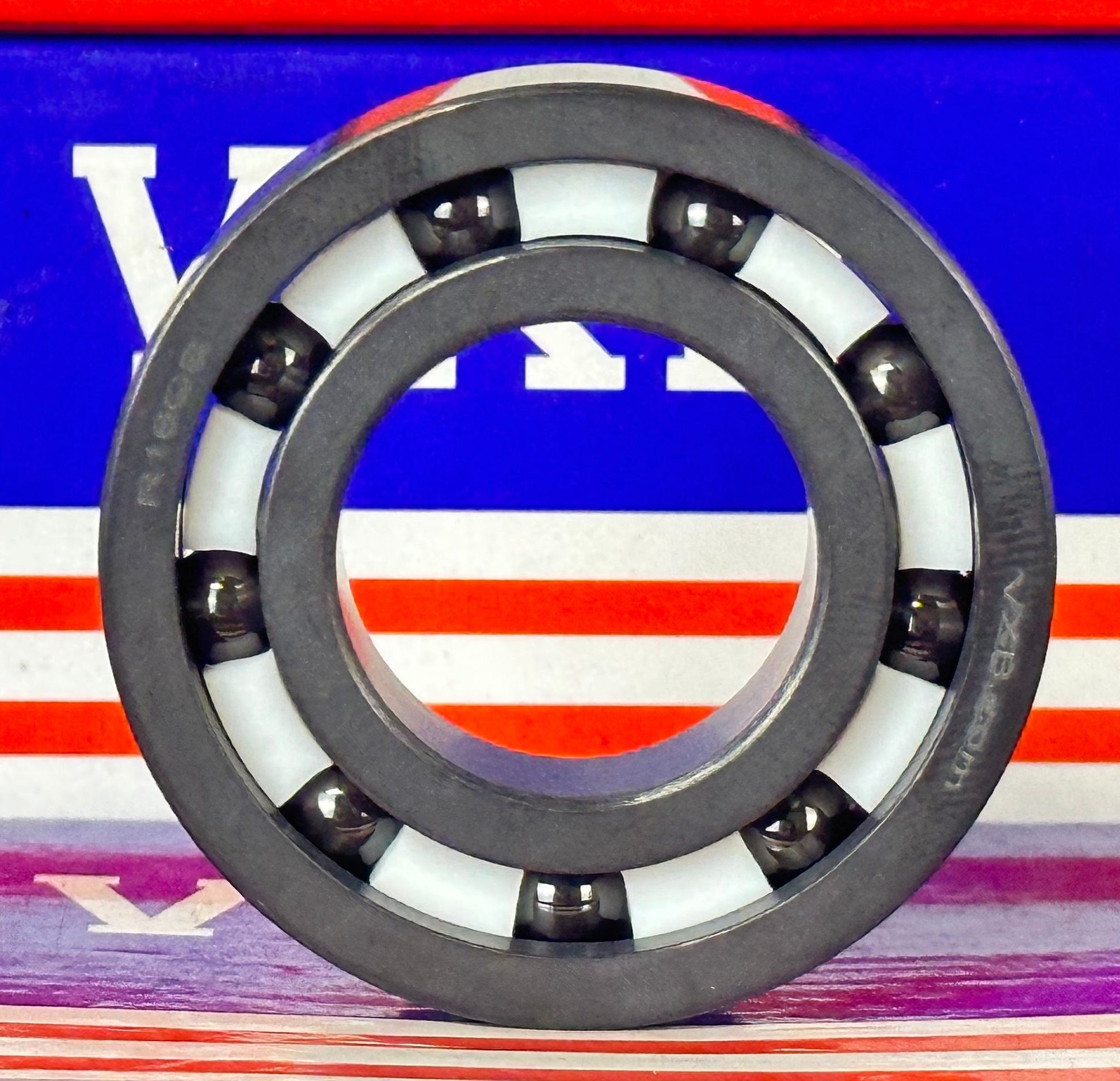 Full Ceramic R16 SI3N4/SI3N4 PTFE Full Ceramic Bearing - 1" ID x 2" OD x 1/2" Width - fast shipping 🇺🇸