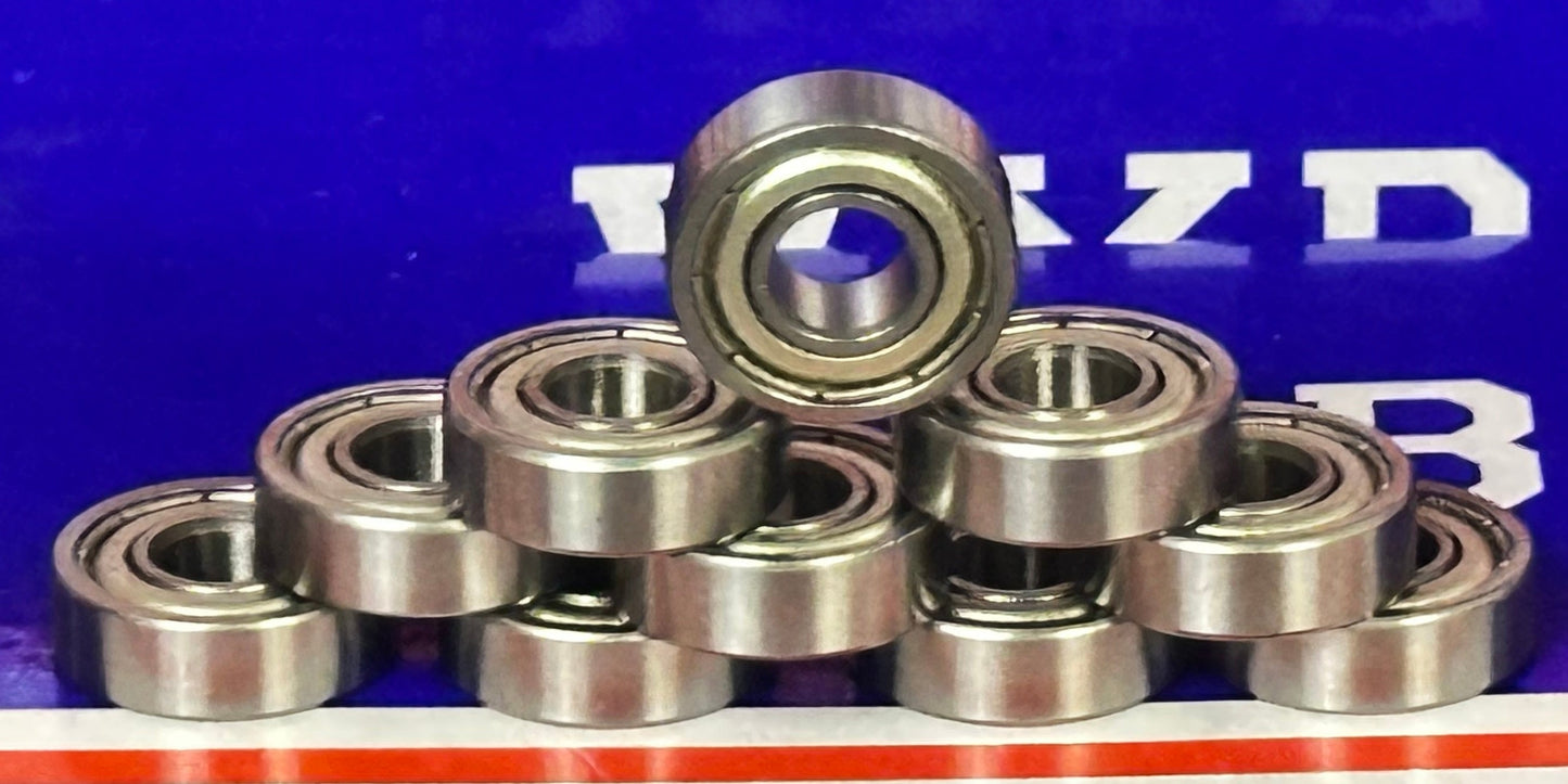 10-Pack Bearings R4ZZ 1/4" x 5/8" x 0.196" - Miniature