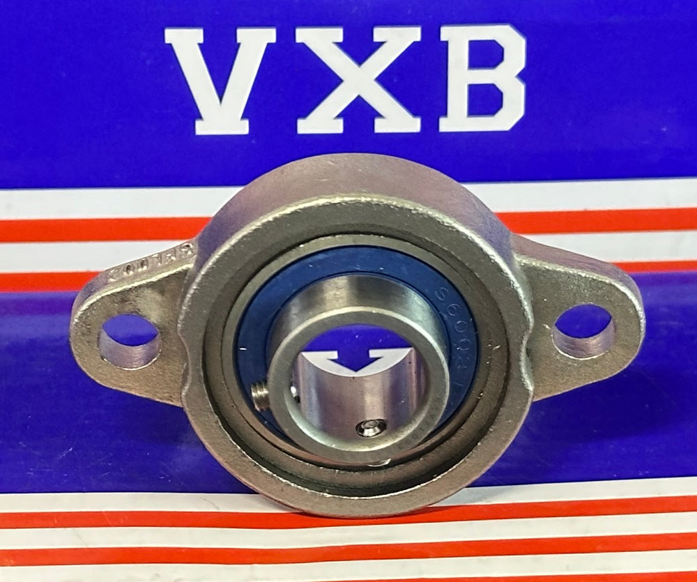 15mm Miniature Flanged Block Stainless Steel Mounted Bearing - fast shipping 🇺🇸