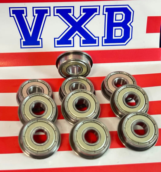 10-Pack Flanged Bearings 8x22x7 Ball Bearings - fast shipping 🇺🇸