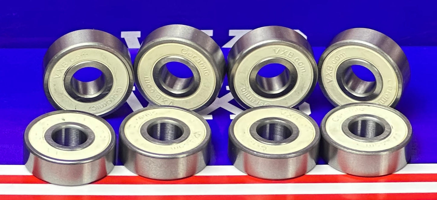 🔥 8-Pack Hybrid Ceramic Skateboard Bearings: Liquidation Deal! - fast shipping 🇺🇸