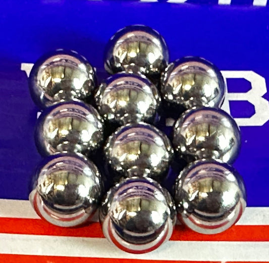 10-Pack 1/2" Bearing Balls - G25 - Chrome Steel - fast shipping 🇺🇸
