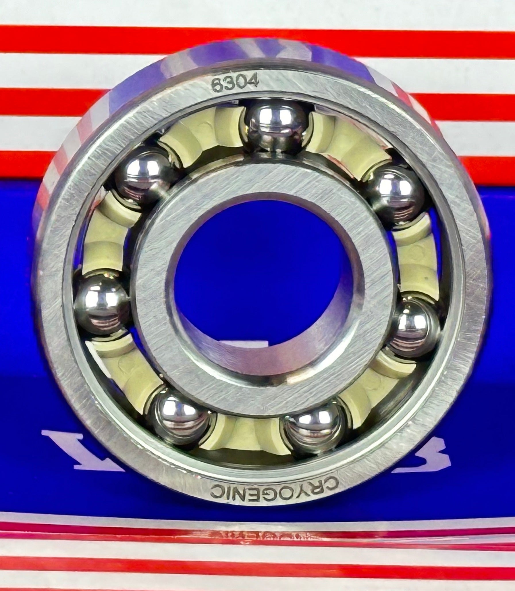 Cryogenic 6304 Ball Bearing Stainless Steel ABEC 3 PEEK cage - fast shipping 🇺🇸