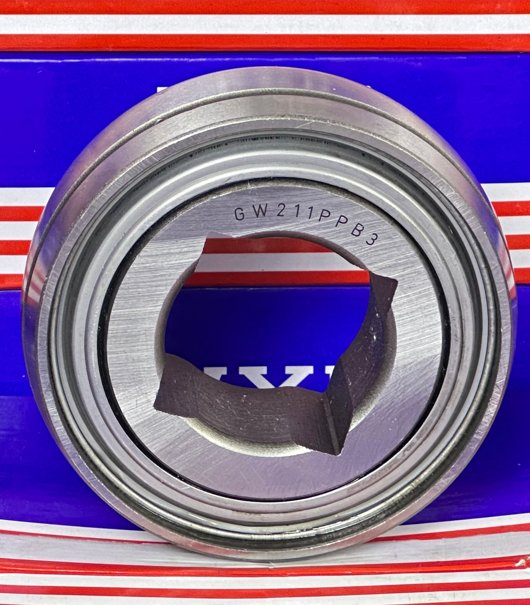 GW211PP3 Agriculture Heavy Duty Disc HarrowBearing, Square Bore, NON-Relubricable, Two Triple Lip Seals 1-1/2" Bore Bearing - fast shipping 🇺🇸