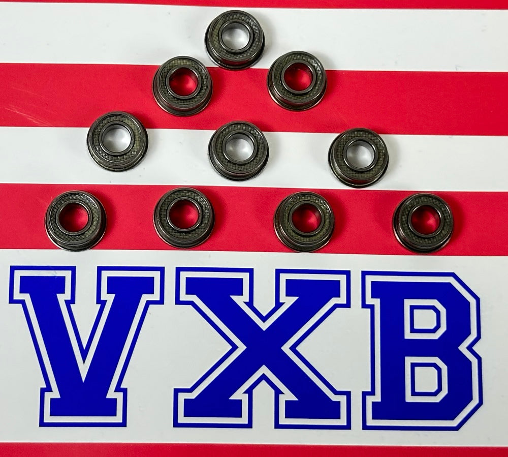 10-Pack Flanged Sealed Bearings 5x10x4 Miniature - fast shipping 🇺🇸