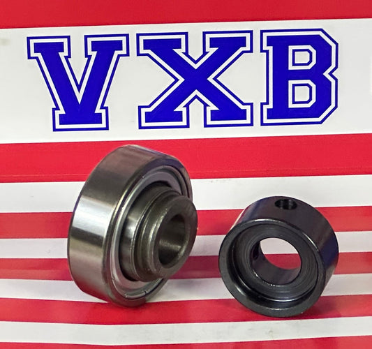 CSA201-8 1/2" Bore Cylindrical OD, Insert Bearing w/Locking Collar - fast shipping 🇺🇸
