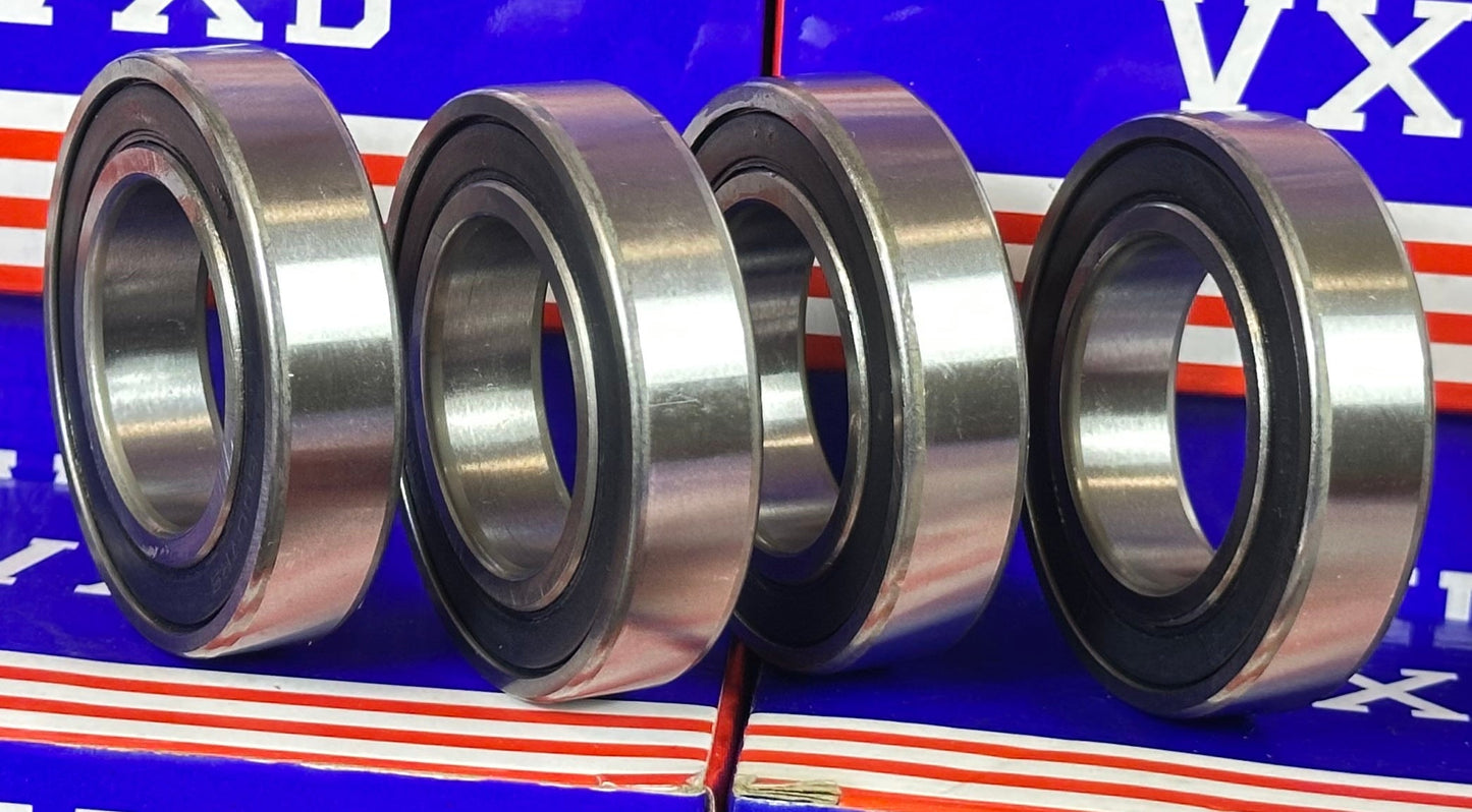 4-Pack 6007-2RS Ball Bearings Dual Sided Rubber Sealed - fast shipping 🇺🇸