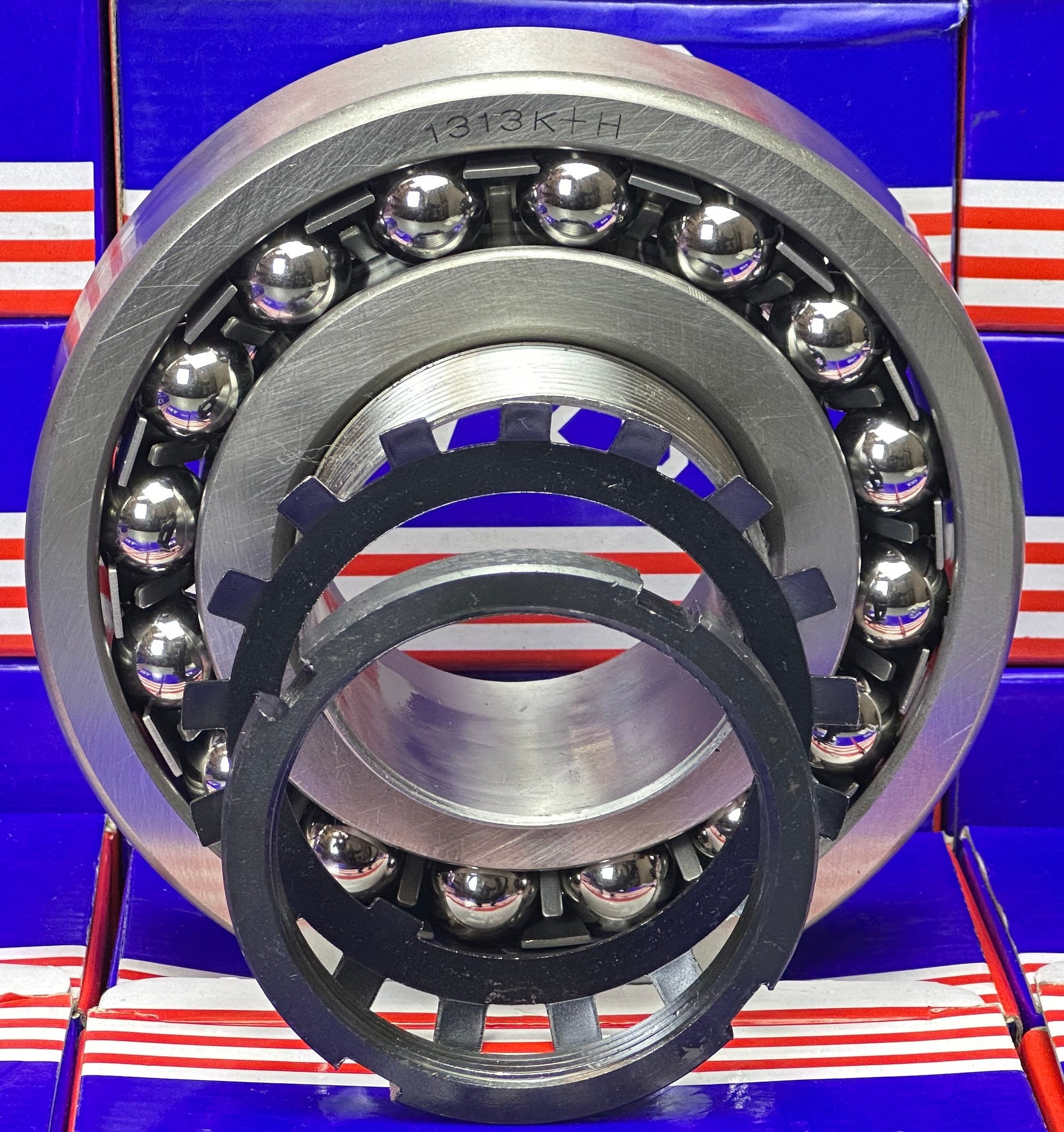 1313K+H Tapered Self Aligning Ball Bearing - Adapter Sleeve 60x140x33mm - fast shipping 🇺🇸
