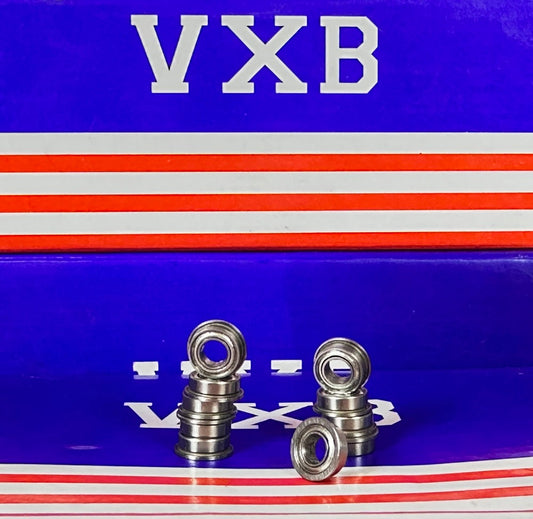 10-Pack Flanged Shielded Bearings MF84ZZ 4x8x3 Miniature - fast shipping 🇺🇸