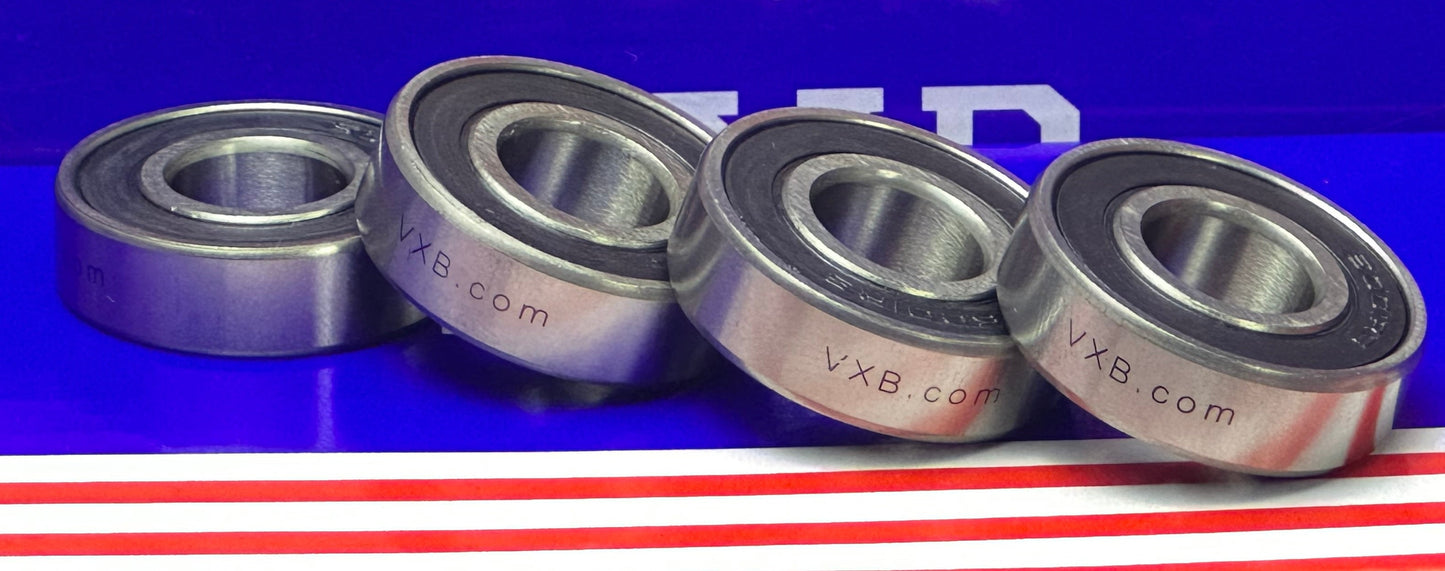 4-Pack 6001-2RS Bearings 12x28x8 Ball Bearings Double Sided Rubber Sealed - fast shipping 🇺🇸