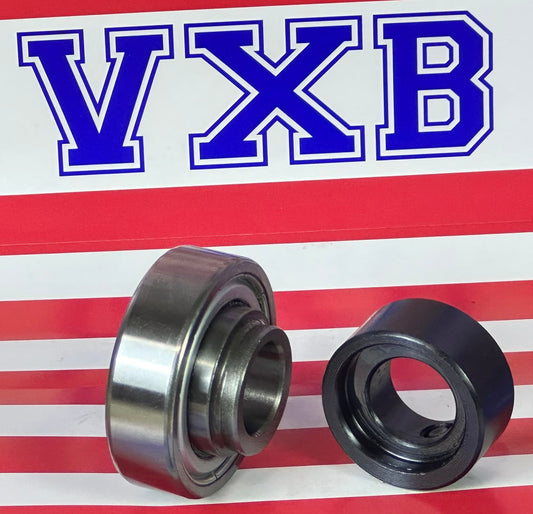 CSA202 - 15mm Bore Axle Bearing Insert Mounted Bearing w/locking collar - fast shipping 🇺🇸