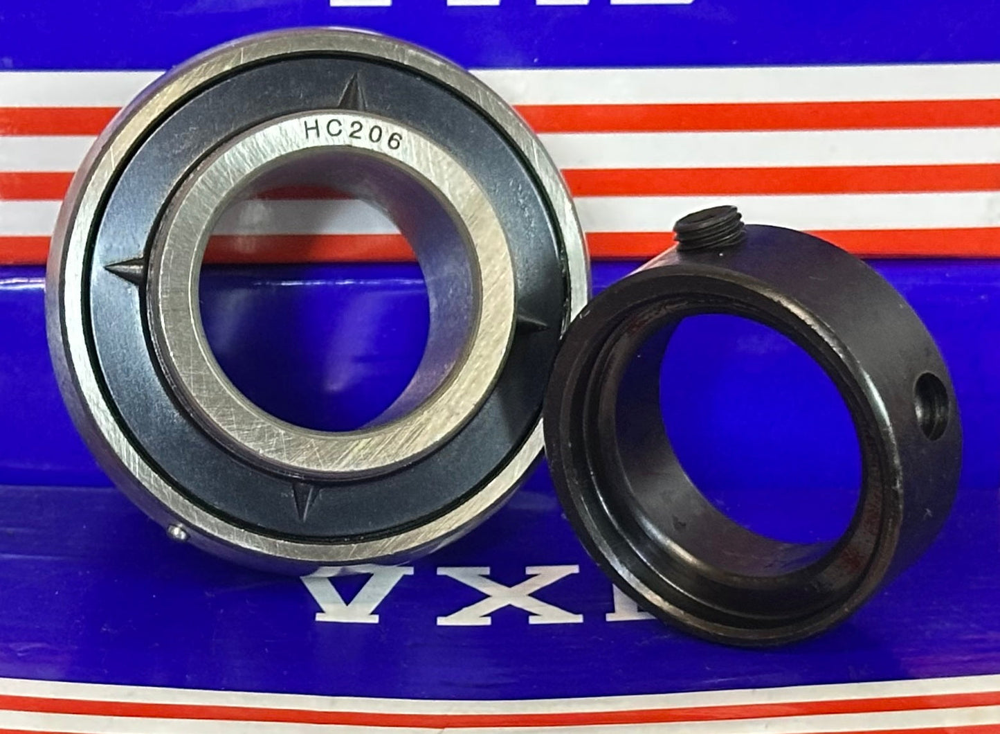 HC206 30mm Bearing Insert 30mm Mounted - Eccentric Collar lock - fast shipping 🇺🇸