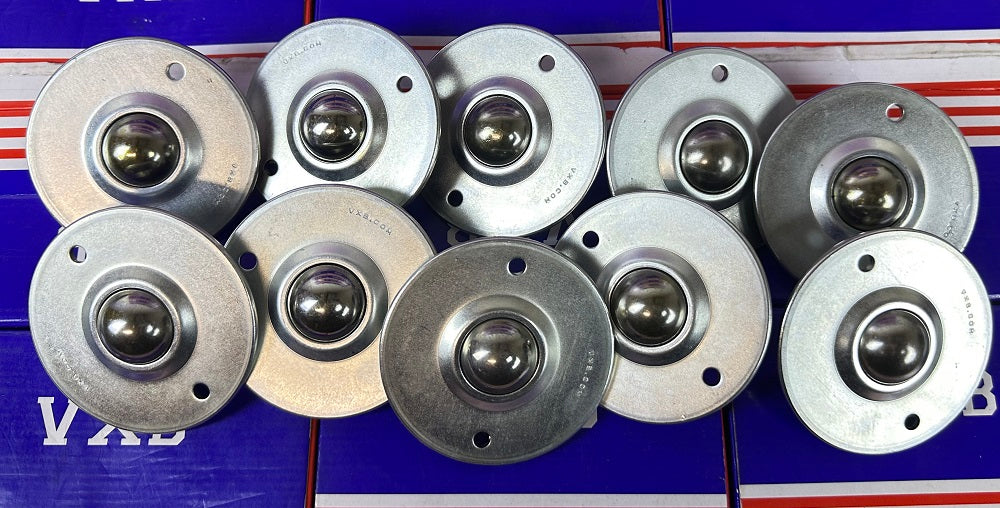 2 Holes Flange Ball Transfer Unit 10-Pack Mounted Surface Bearings - fast shipping 🇺🇸