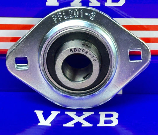 SBPFL202-10 5/8 Pressed Steel Bearing 2-Bolt Flanged Mounted Bearing - fast shipping 🇺🇸