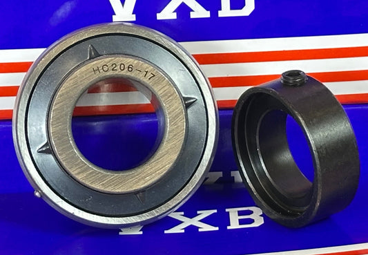 HC206-17 Bearing Insert - eccentric collar 1 1/16 Inch Mounted - fast shipping 🇺🇸