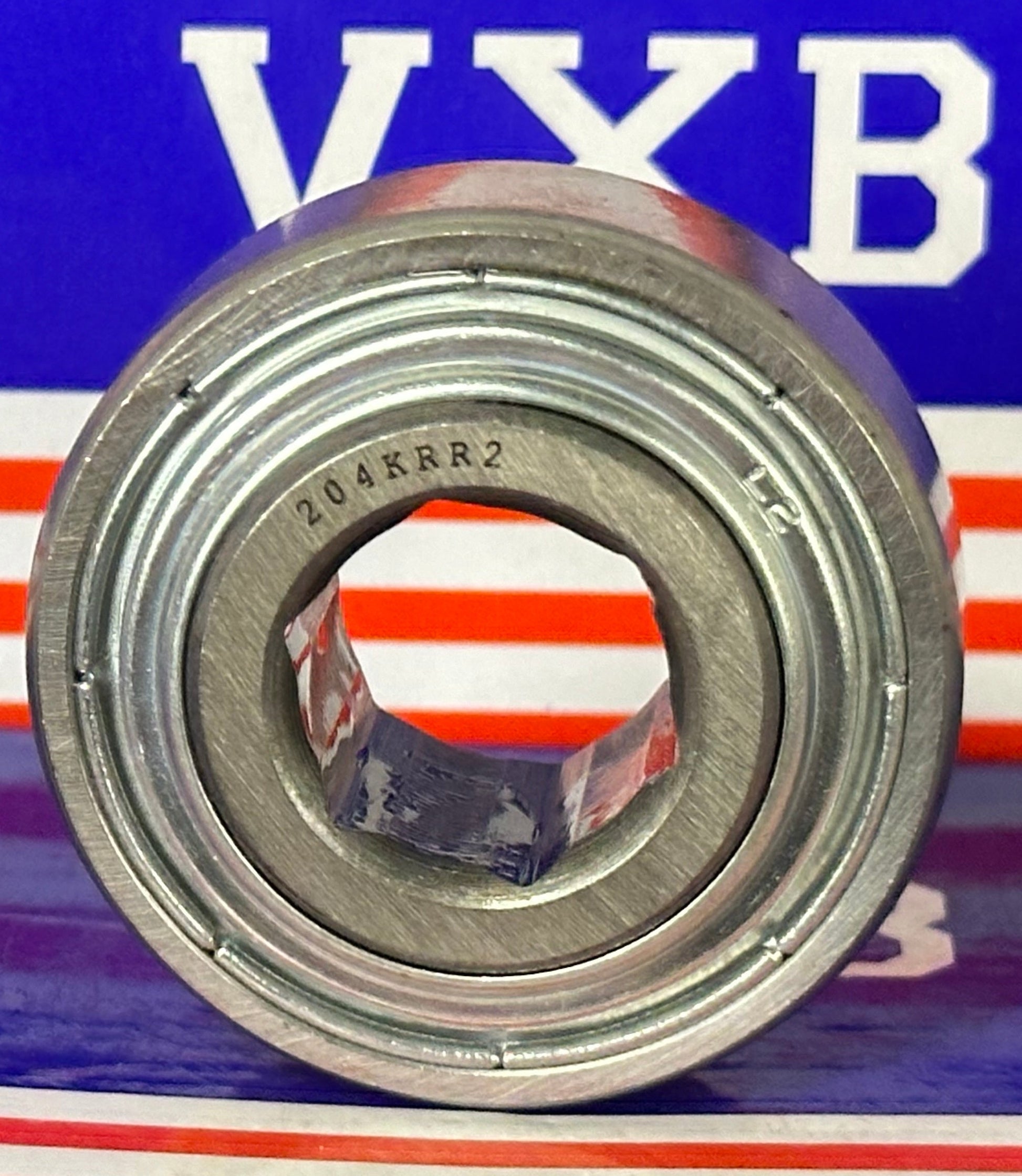204KRR2 Agricultural Machinery bearing - Two Single lip Seals & Hex bore - fast shipping 🇺🇸