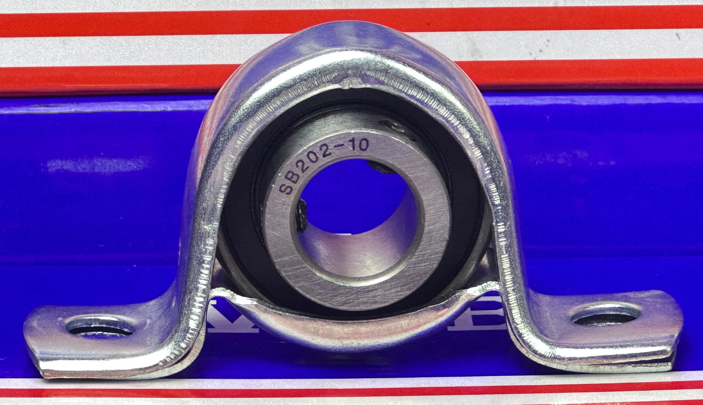 SBPP202-10 Bearing 5/8" Steel pillow type Mounted Bearing - fast shipping 🇺🇸