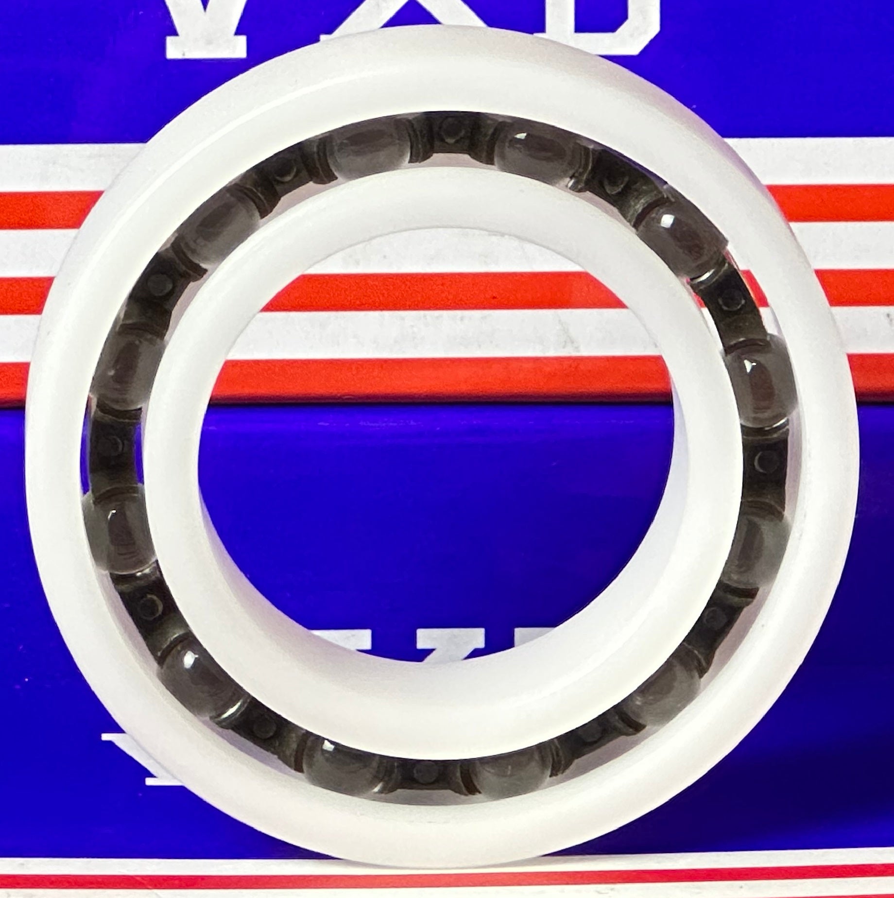 Acetal/POM Plastic Bearing 6008 - Glass Balls - 40x68x15mm - fast shipping 🇺🇸